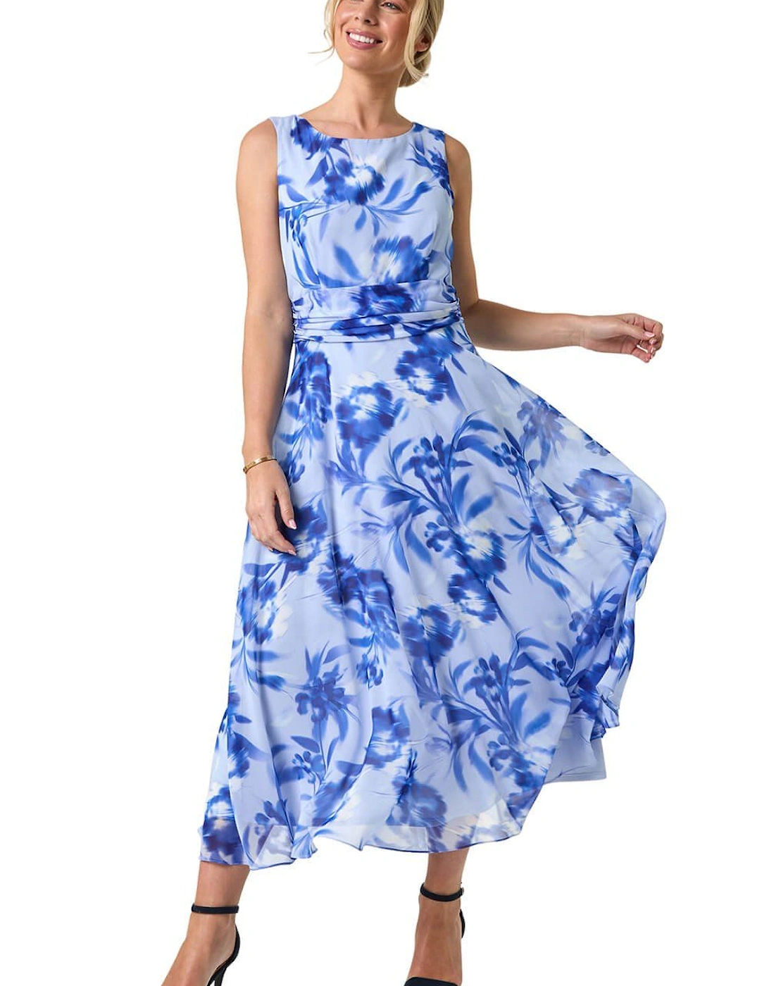 Petite Floral Print Midi Dress, 2 of 1