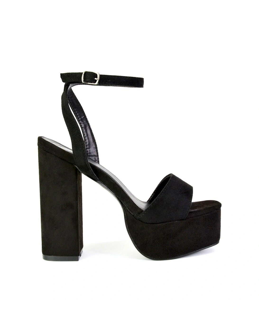 'Jayce' Strappy Chunky Block High Heel Platform Shoes With Square Toe, 2 of 1