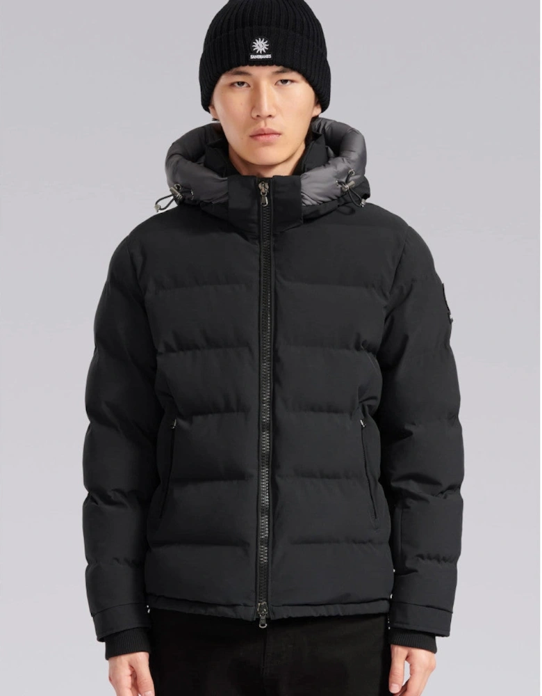 Banks Short Puffer  Black