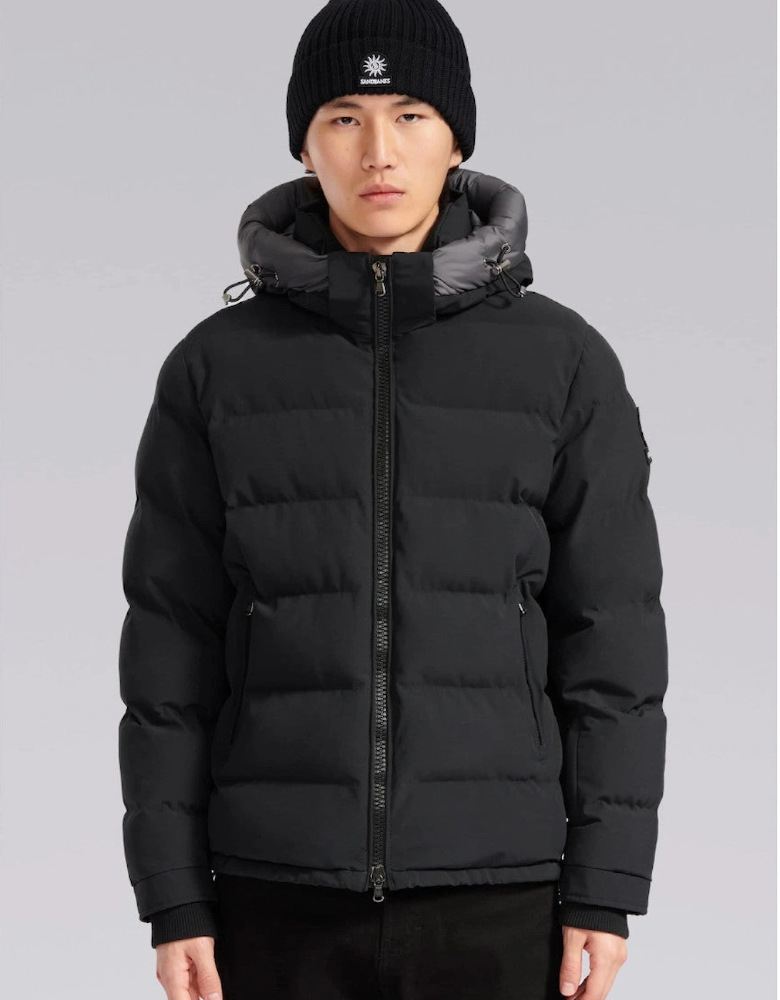 Banks Short Puffer  Black