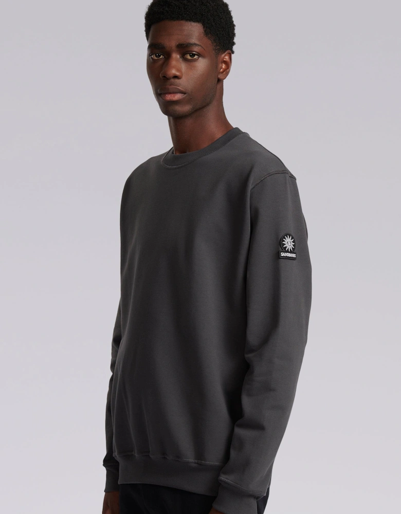 Badge Logo Sweatshirt Anthracite