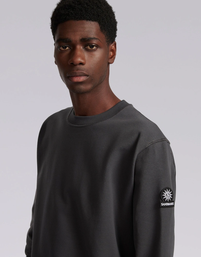 Badge Logo Sweatshirt Anthracite