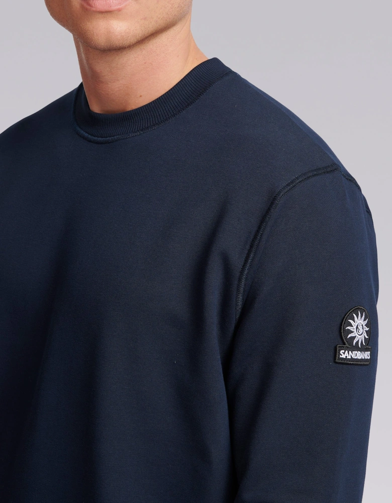 Badge Logo Sweatshirt Navy