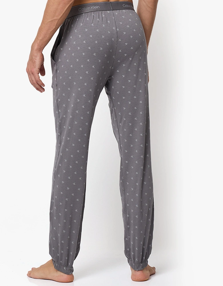 ICON COTTON STRETCH Mens Lounge Joggers Diamond Logo/Smoked Pearl