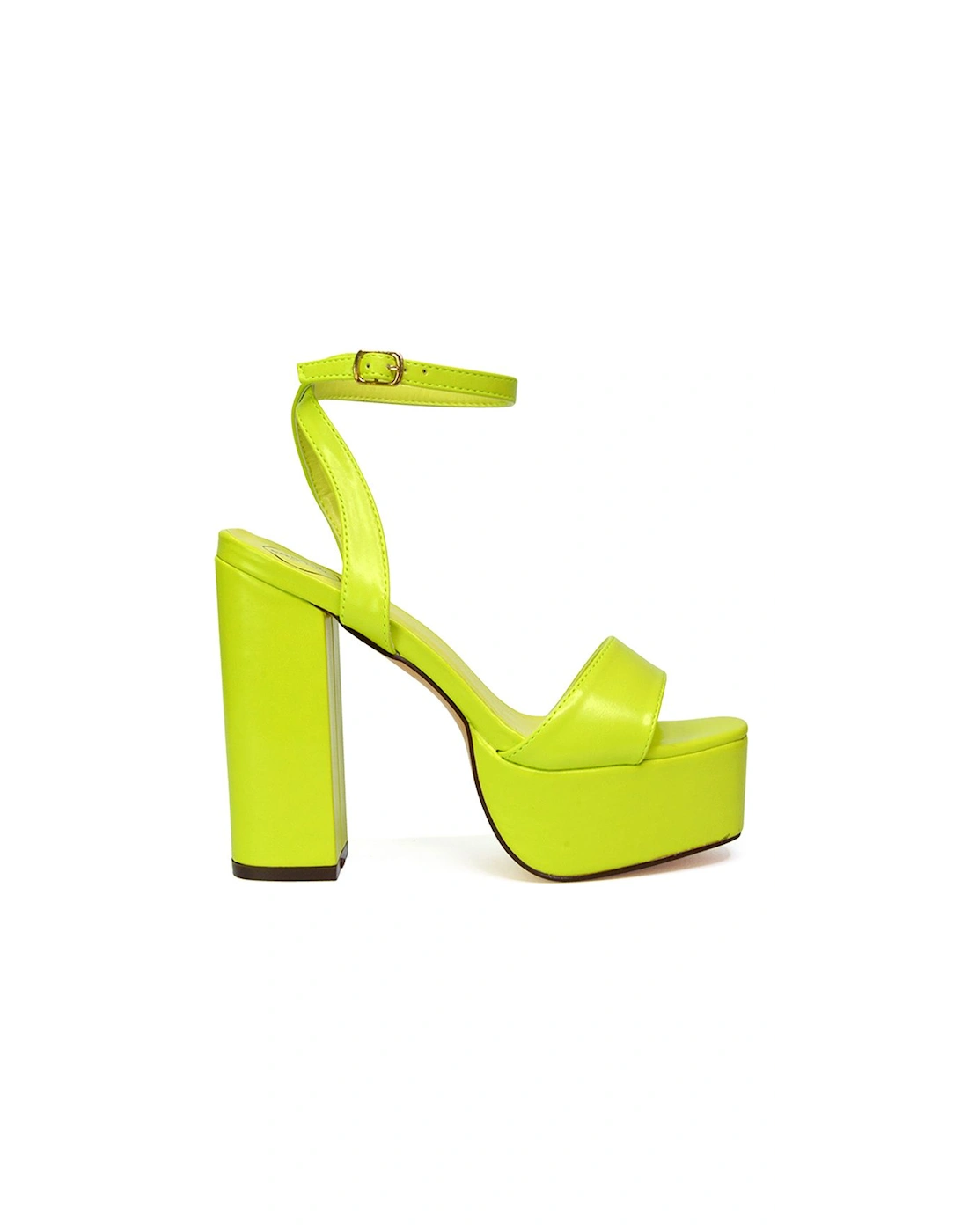 'Jayce' Strappy Chunky Block High Heel Platform Shoes With Square Toe, 2 of 1