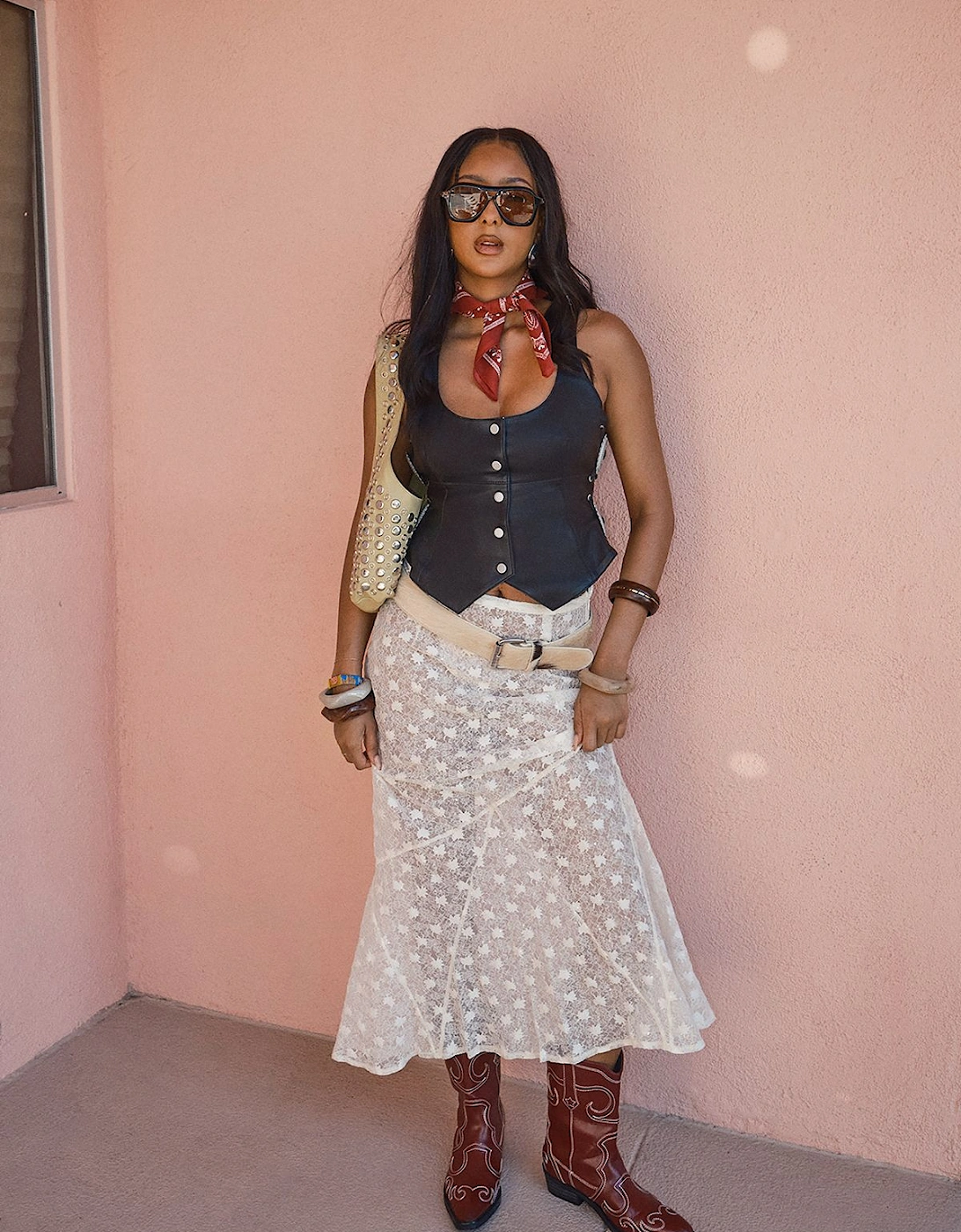 Petite Sheer Lace Fishtail Maxi Skirt, 2 of 1