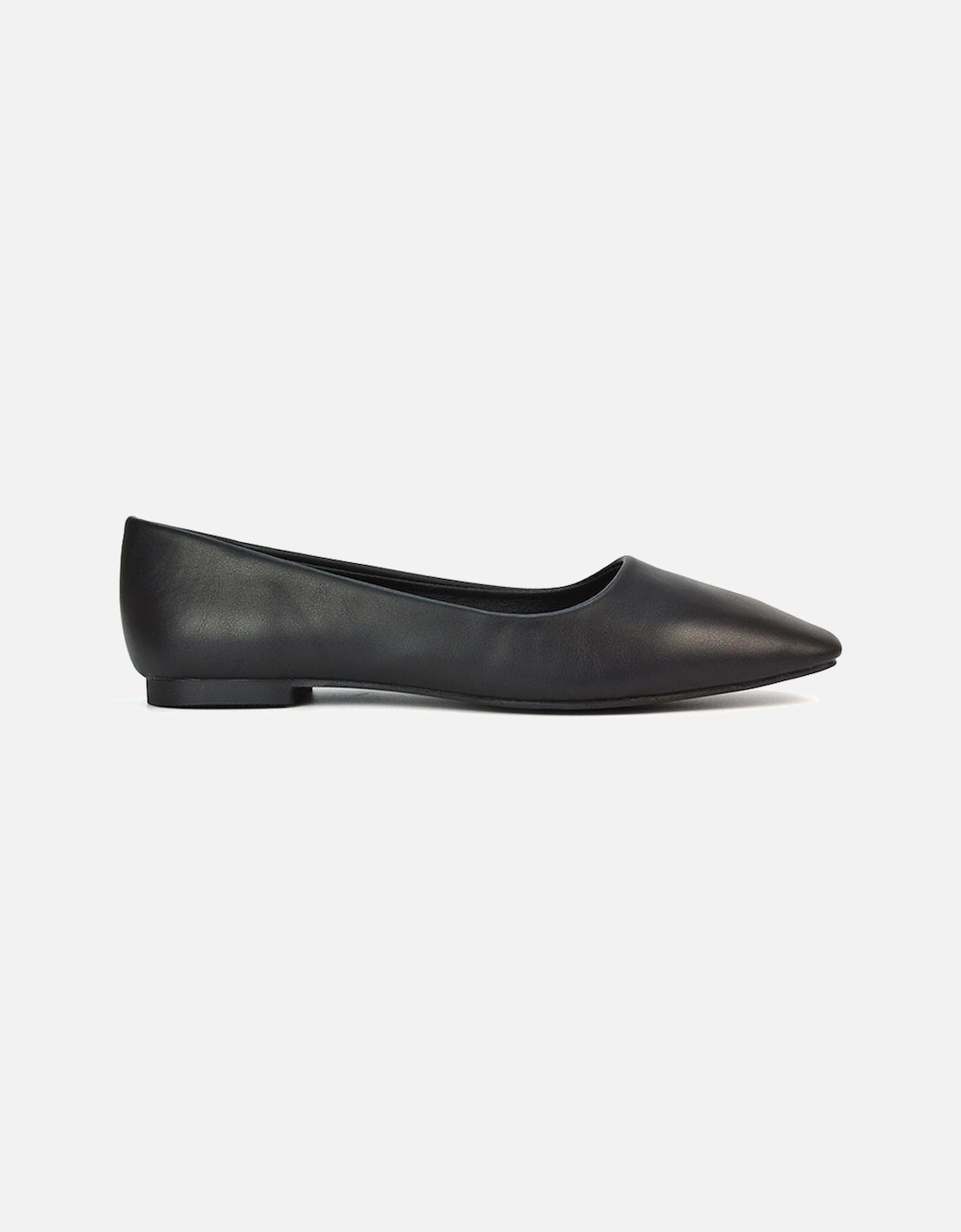 'Maci' Square Toe Slip On Flat Heel Ballerina Pumps, 2 of 1