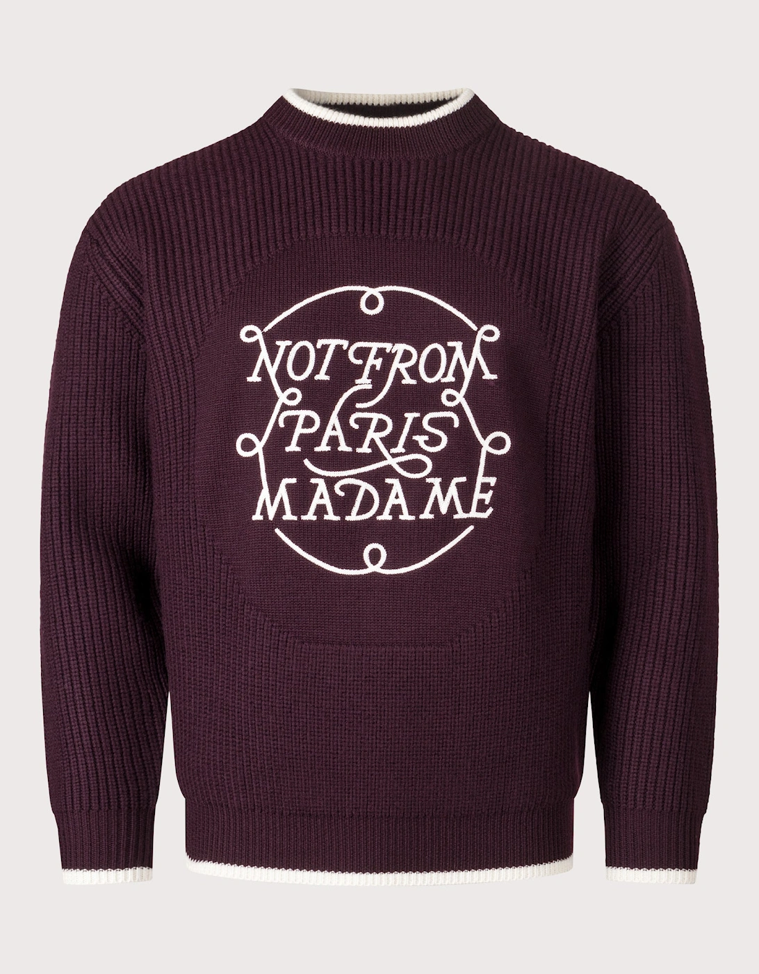 Relaxed Fit La Maille Slogan Knit, 3 of 2