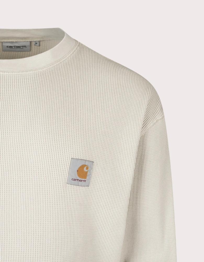Relaxed Fit Long Sleeve Vista Waffle T-Shirt