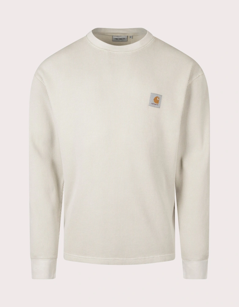 Relaxed Fit Long Sleeve Vista Waffle T-Shirt