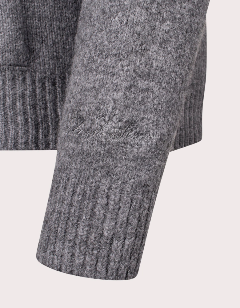 Knitted Full Zip Hoodie