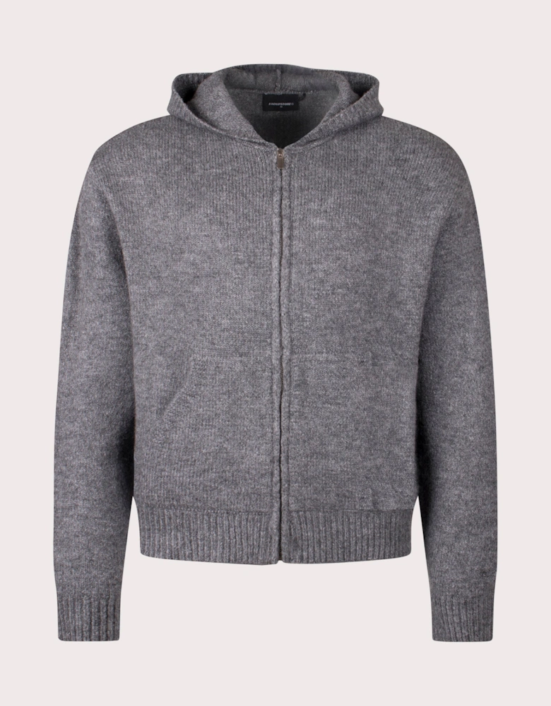 Knitted Full Zip Hoodie