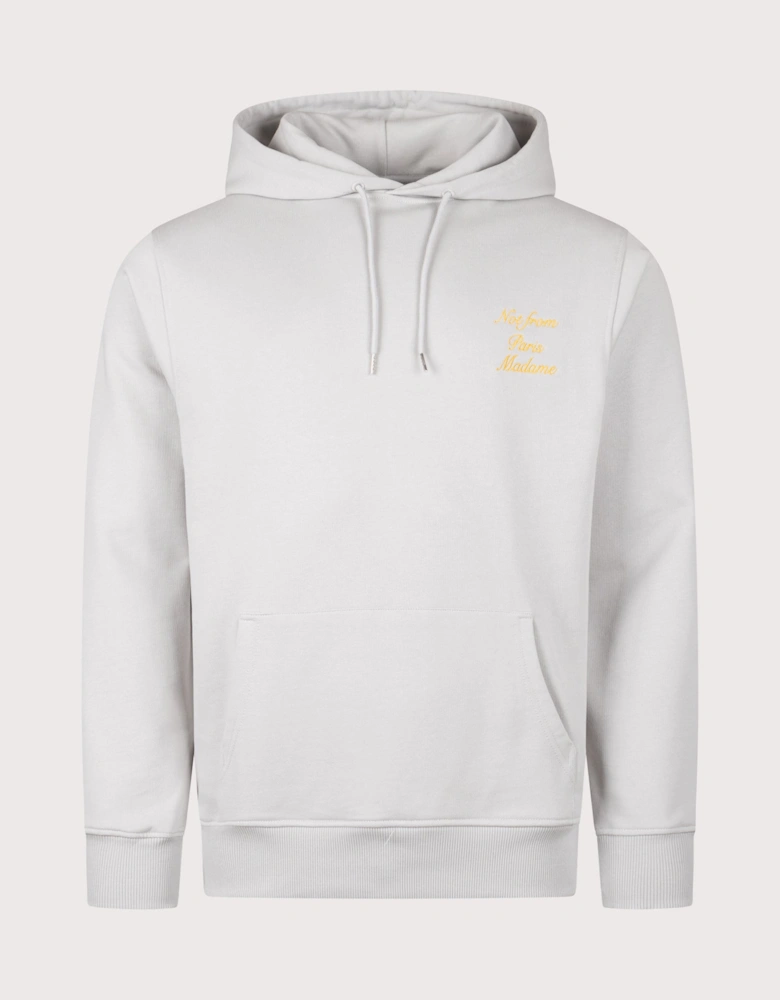 Relaxed Fit Le Hoodie Slogan Calligraphy