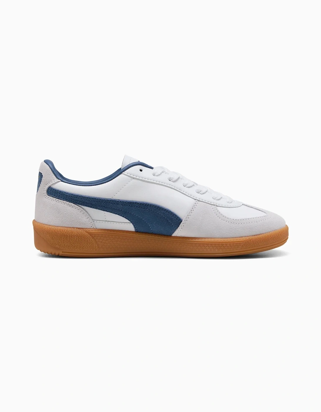 Palermo Leather Men's White/Blue Trainers, 7 of 6