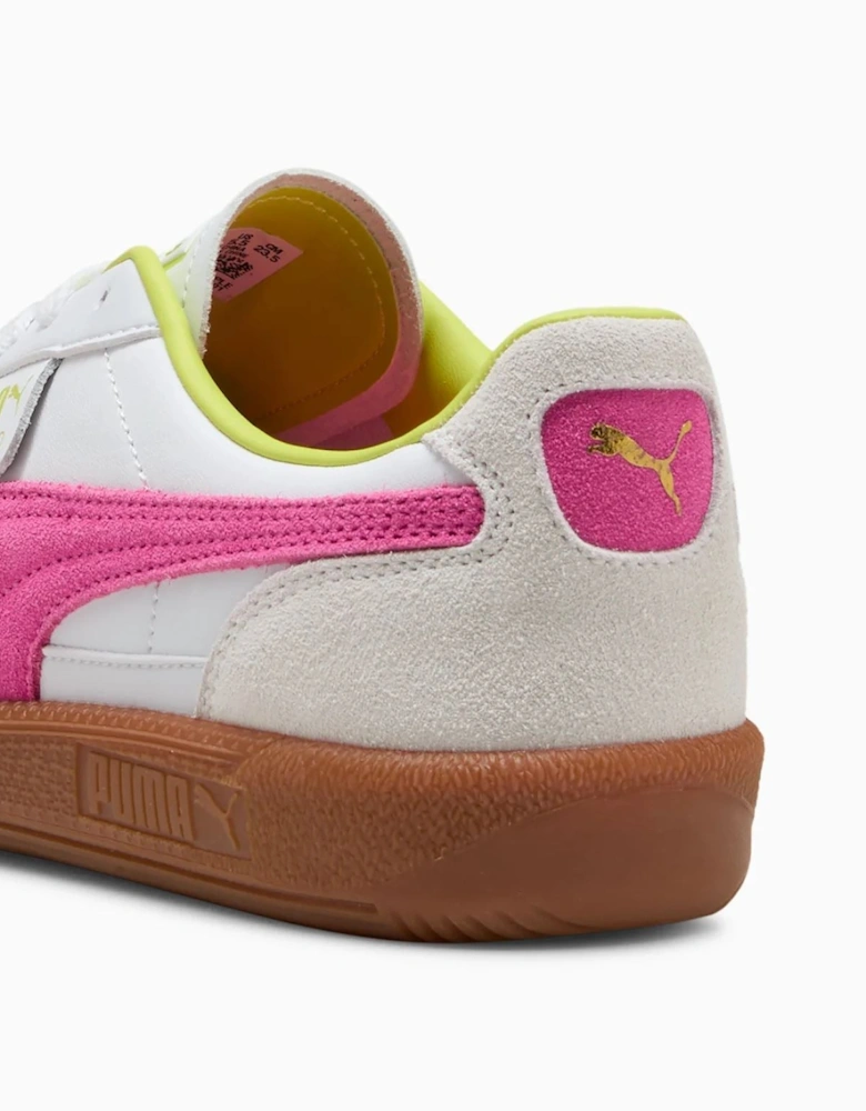 Palermo Leather Men's White/Pink Trainers