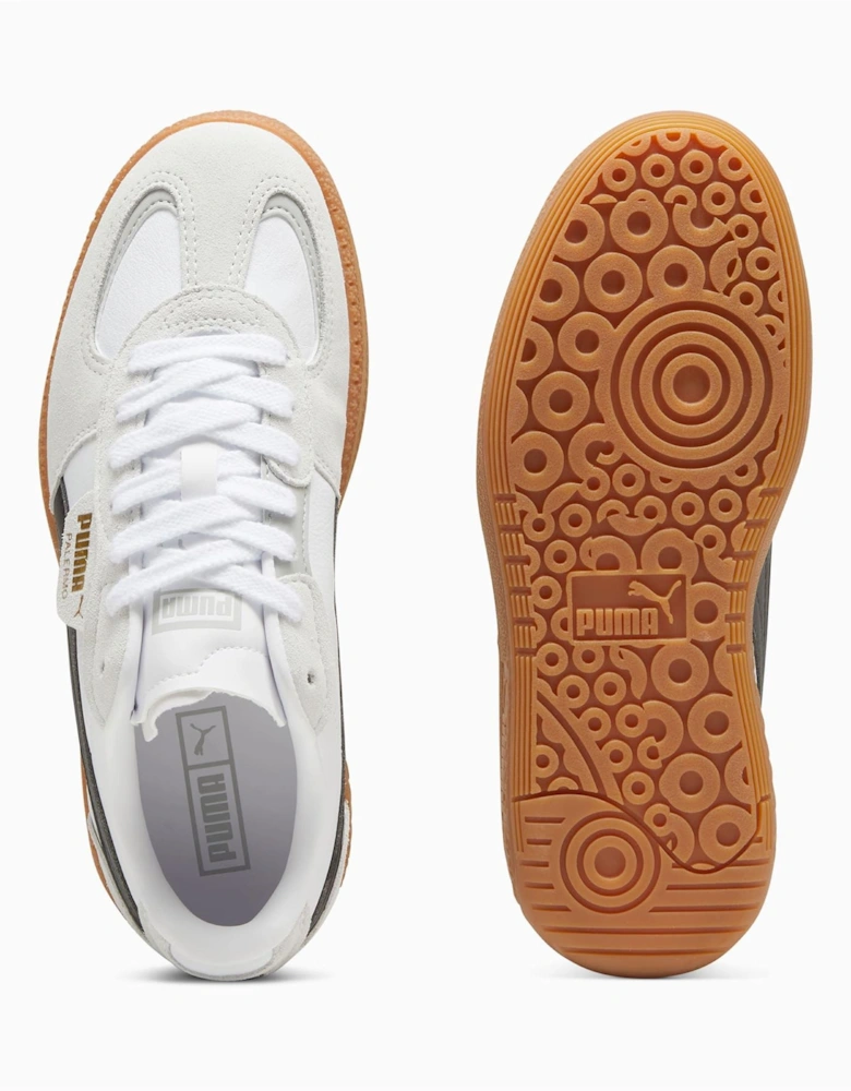 Palermo Moda Leather Women's Grey/Black Trainers