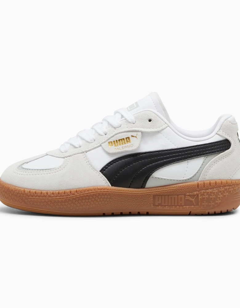 Palermo Moda Leather Women's Grey/Black Trainers