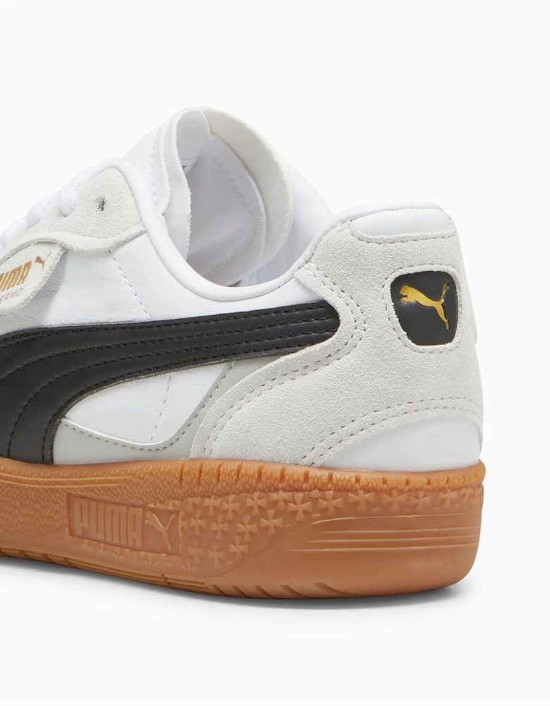 Palermo Moda Leather Women's Grey/Black Trainers