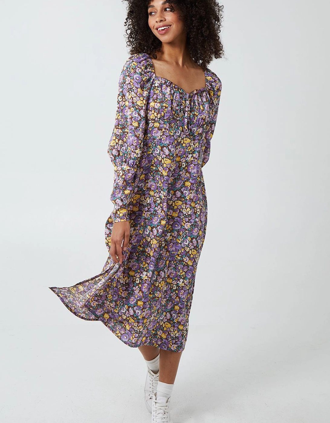 Corstet Front Long Sleeve Dress, 2 of 1