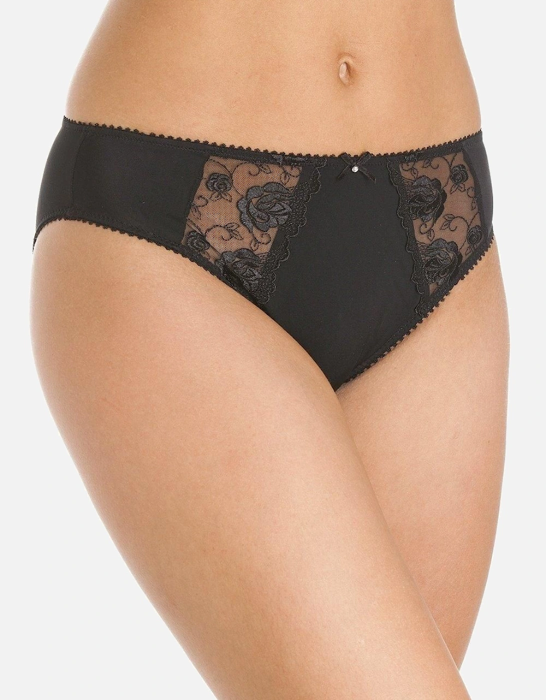 Three Pack Lace Embroidered Briefs, 2 of 1
