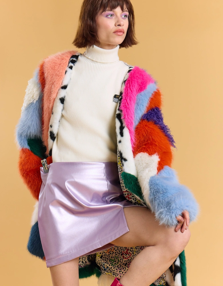 Hand Made Bamboo Lyocell Faux Fur Coat