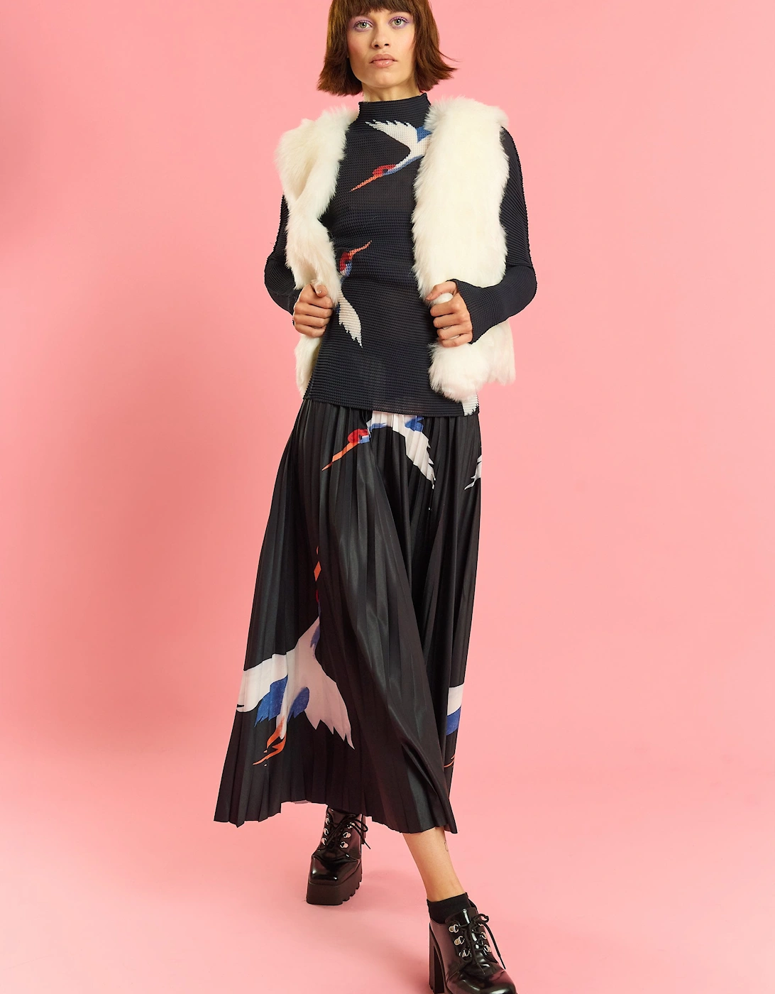 Cream Faux Fur Short Gilet, 6 of 5