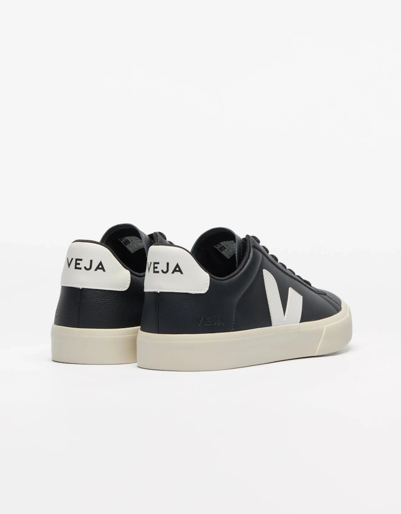Campo Leather Mens Trainers - Black/White
