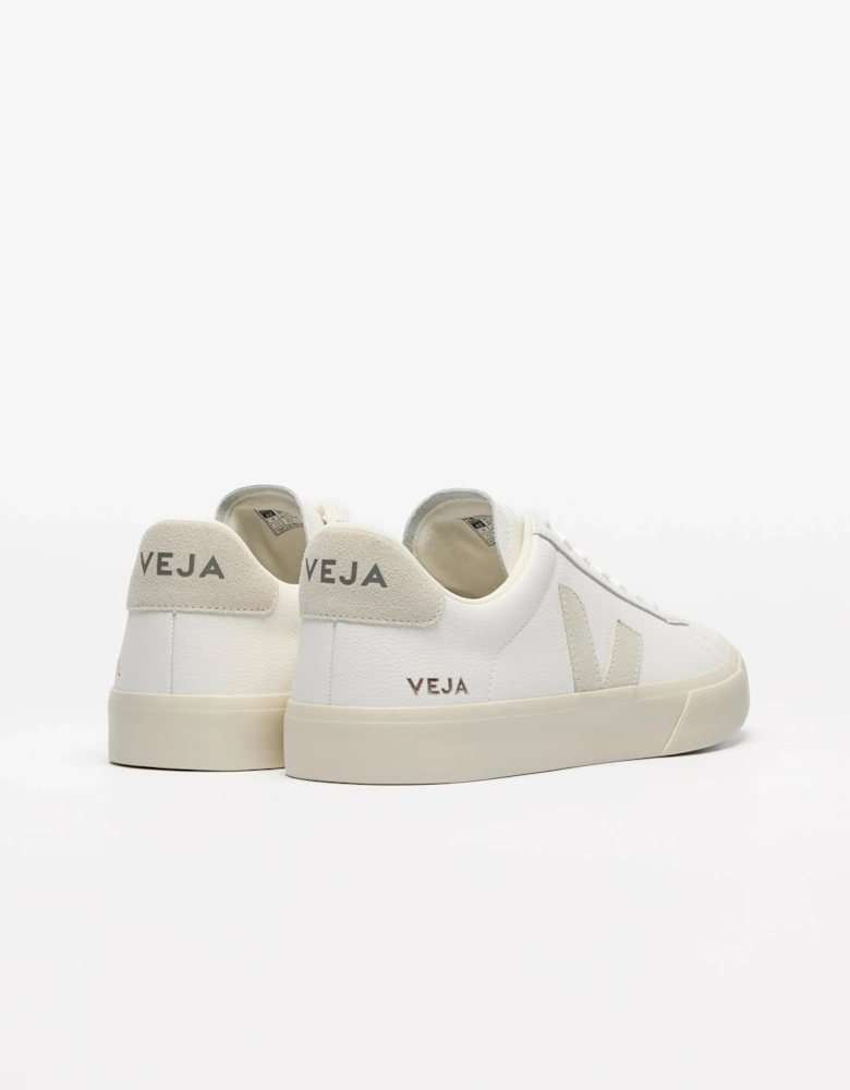 Campo Leather Mens Trainers - White/Natural Suede