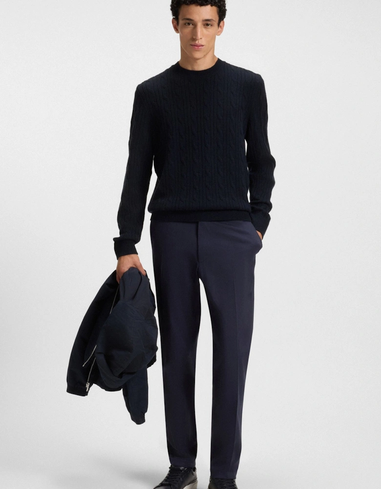H Hetico Cable Sweater Black