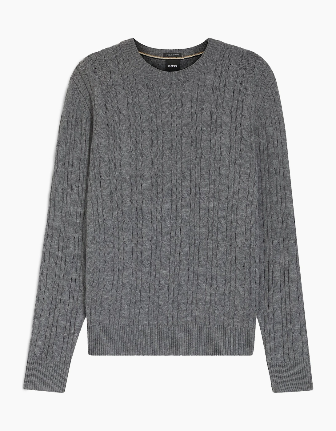 Boss Hugo Boss Men's H Hetico Cable Sweater Grey