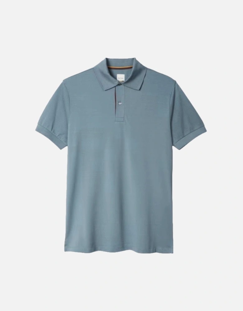 STR Placket Polo 43C Light Blue