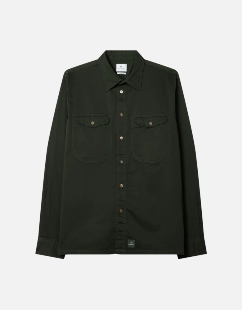 PS LS Casual Fit shirt 38 Green