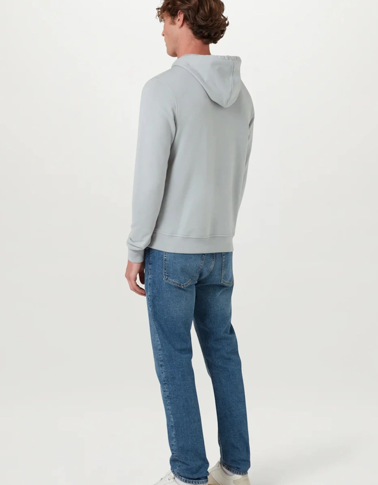 Patch Logo Hooded Top Grey