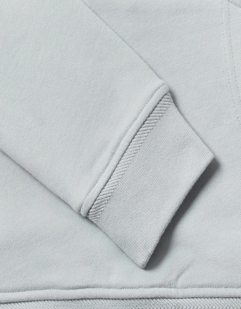 Patch Logo Hooded Top Grey