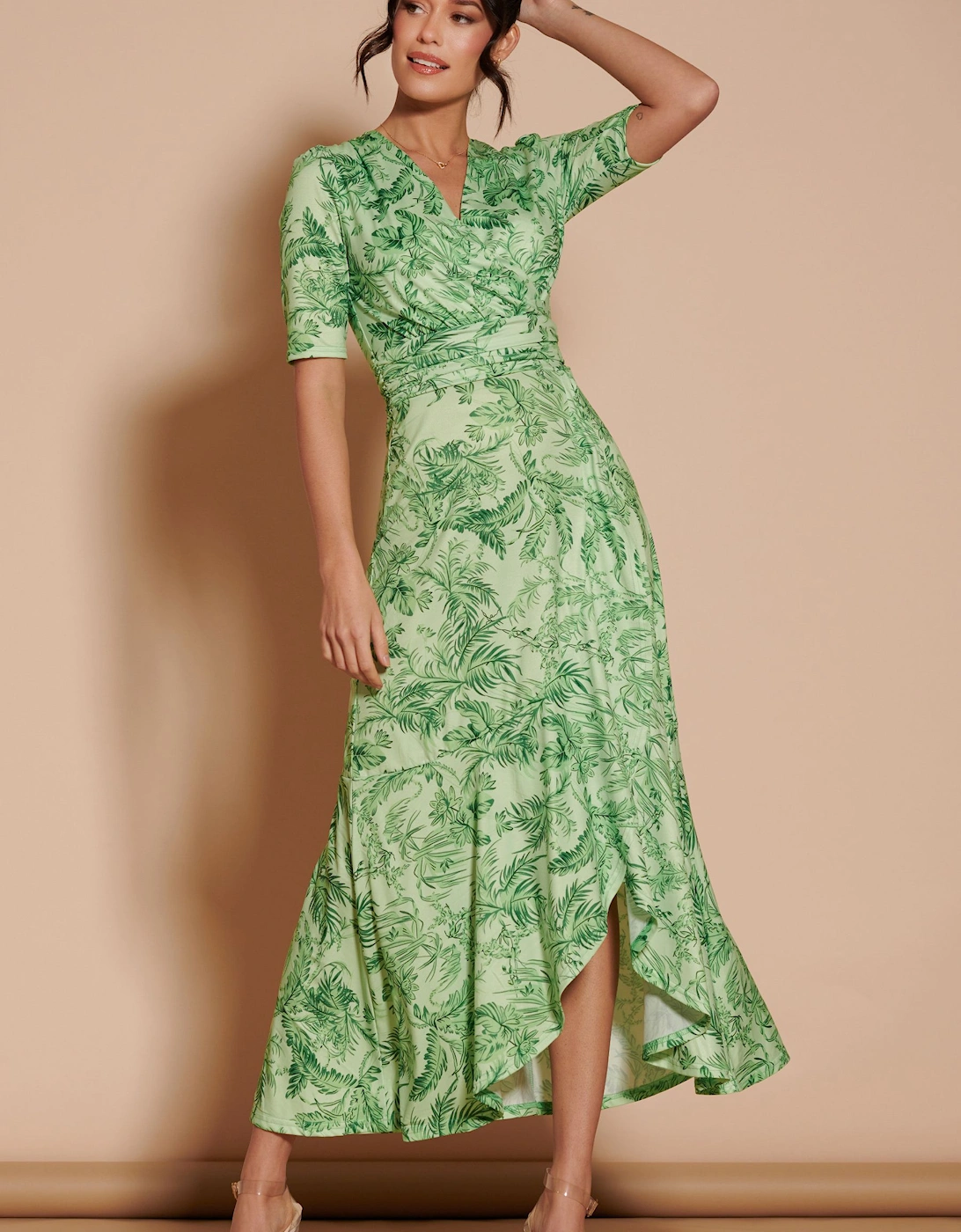 Ruffle Hem Jersey Maxi Dress, 2 of 1