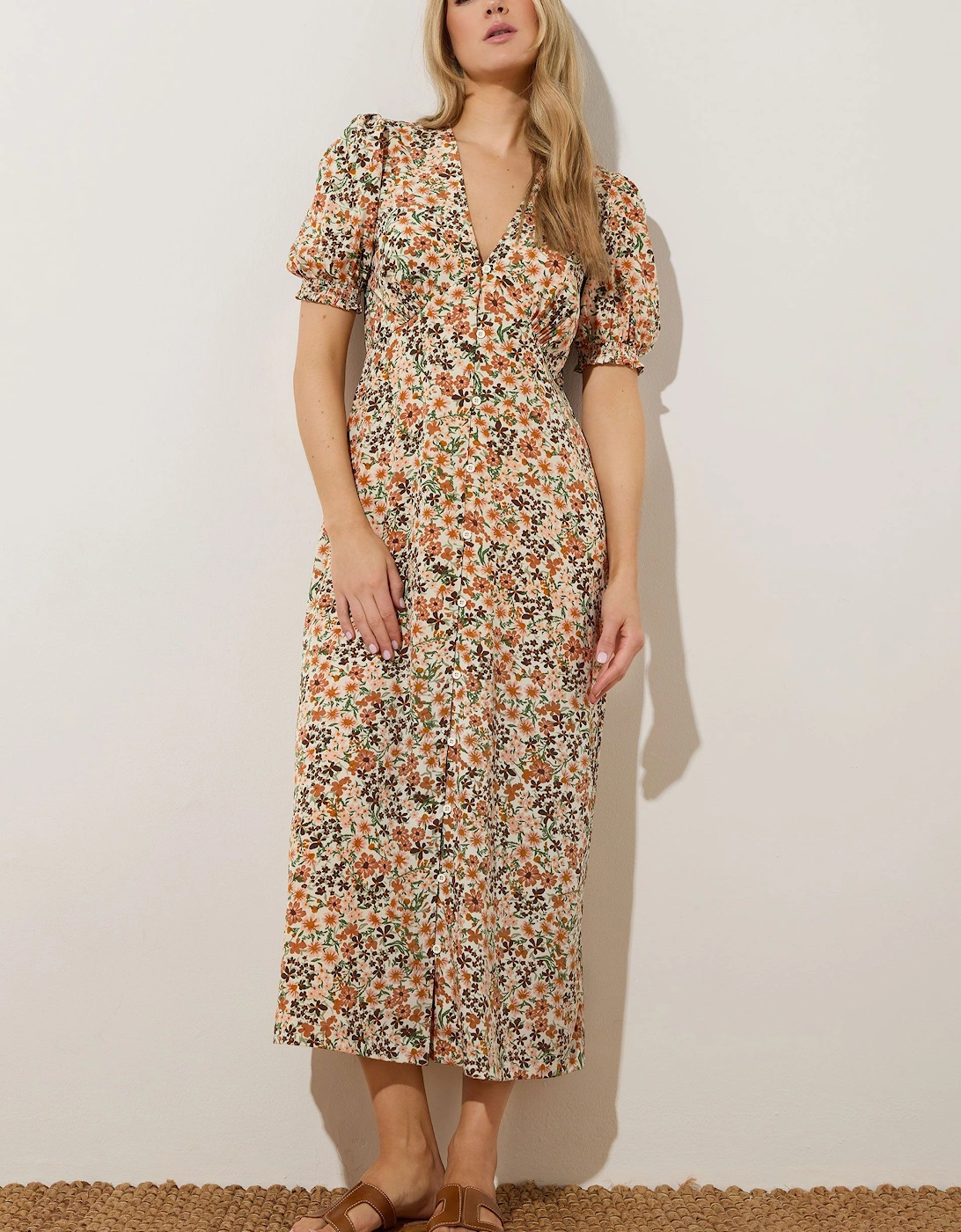 Tall Ditsy Floral Tea Maxi Dress, 2 of 1