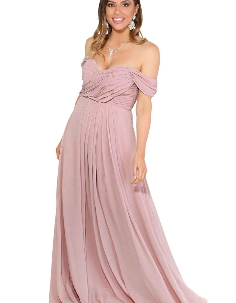Multiway Neckline Occasion Maxi Dress