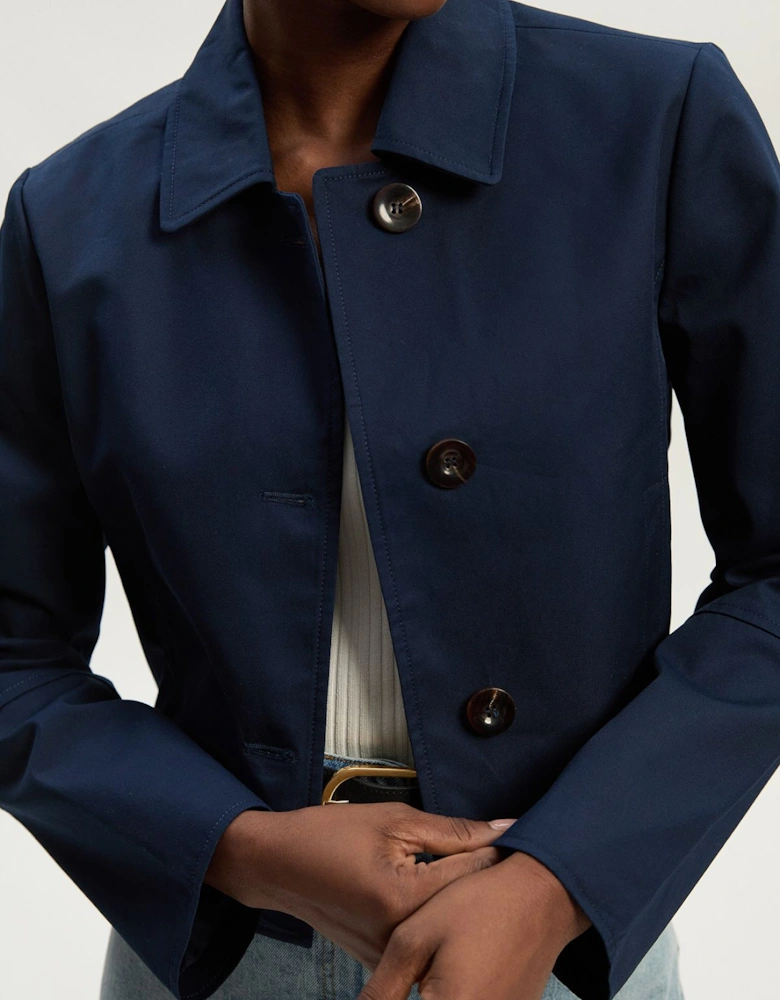 Cotton Button Tailored Jacket