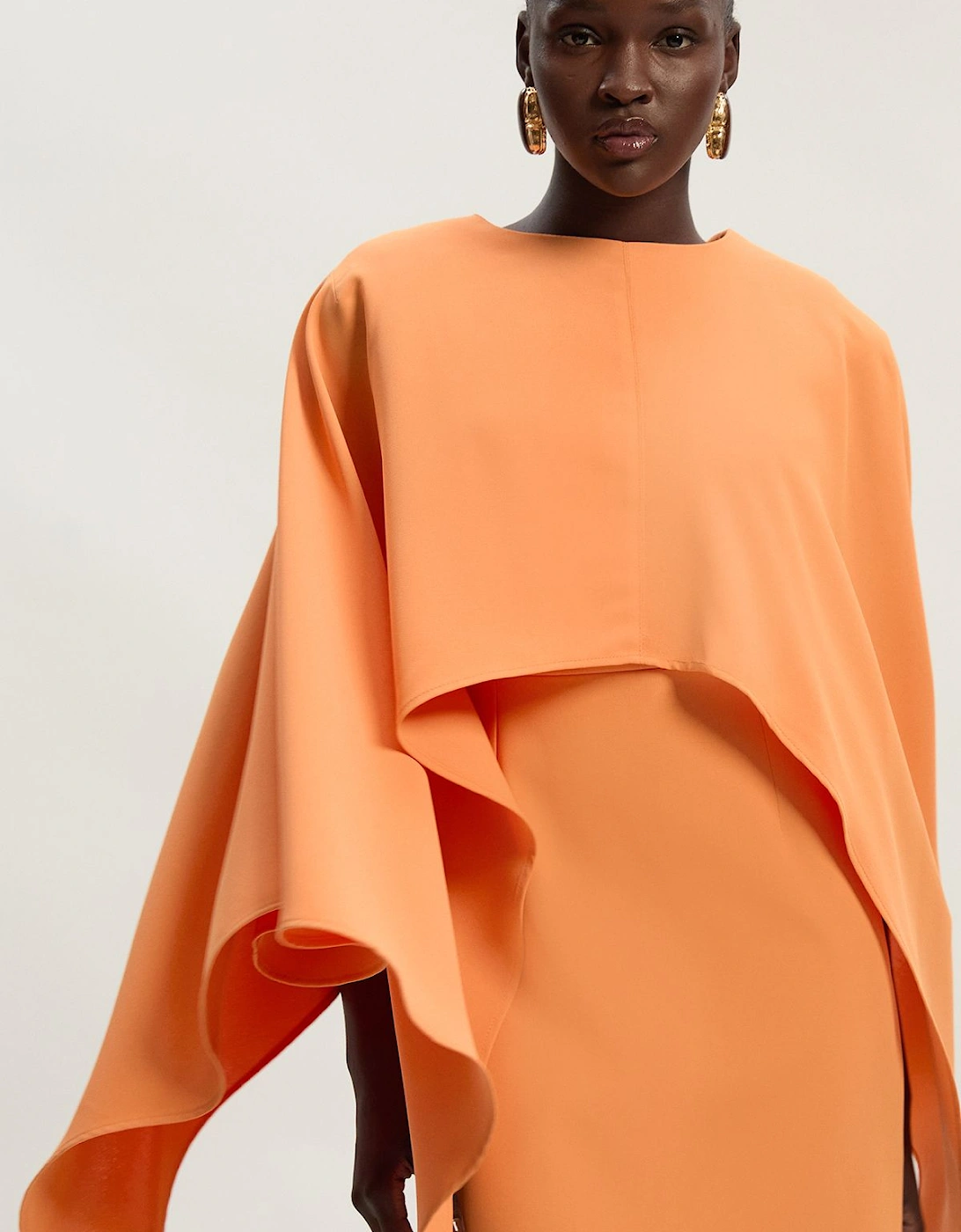 Soft Tailored Cape Detail Mini Dress, 2 of 1