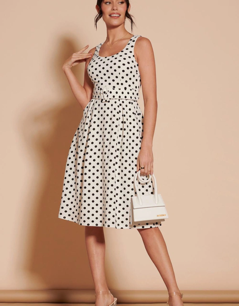Polka Dot 1950's Inspired Swing Dress