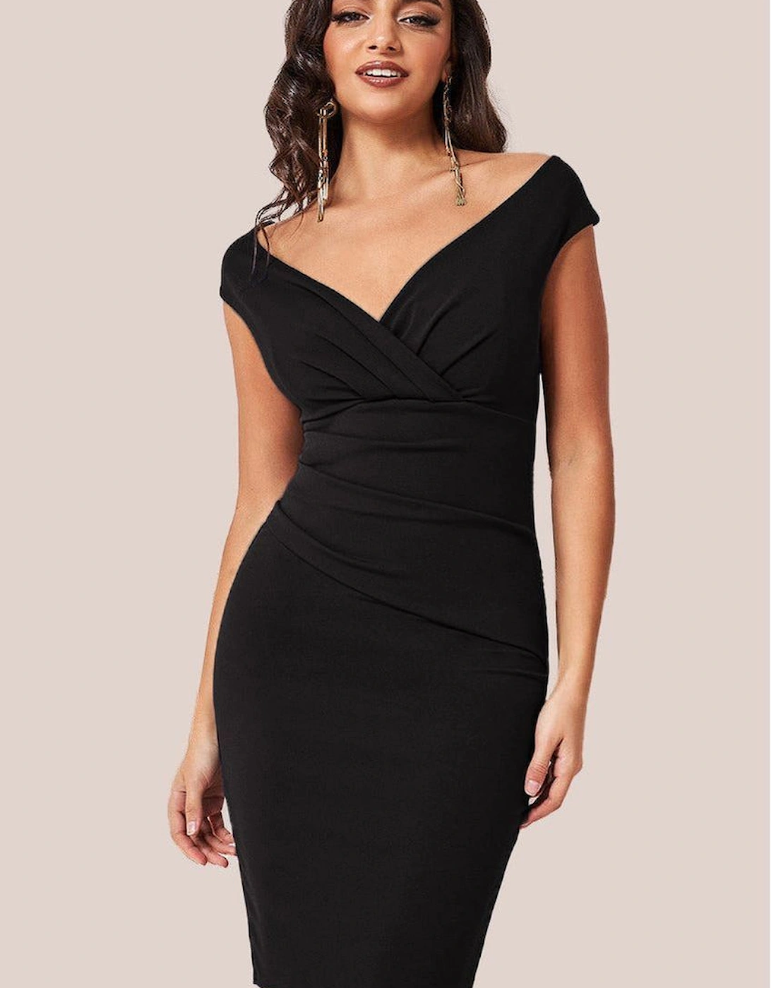 Bardot Pleated Midi Dress, 2 of 1