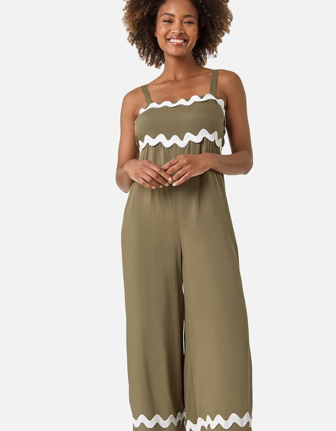 Ric Rac Strap Detail Jumpsuit, 2 of 1