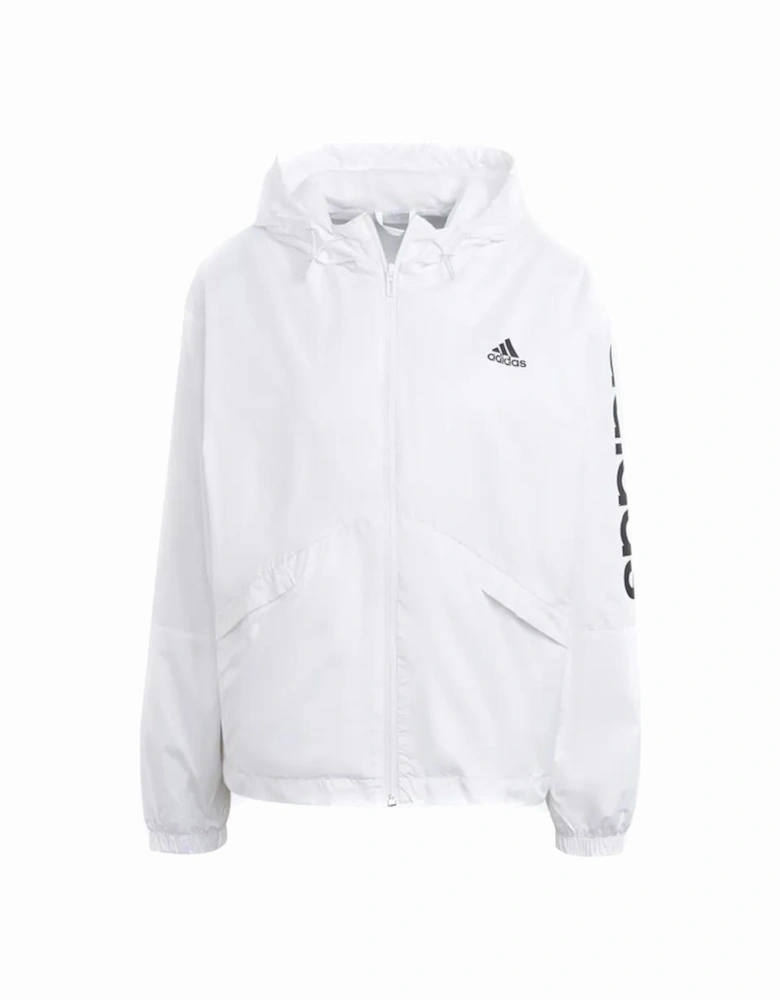 Ess Women's Oversized Windbreaker Jacket White