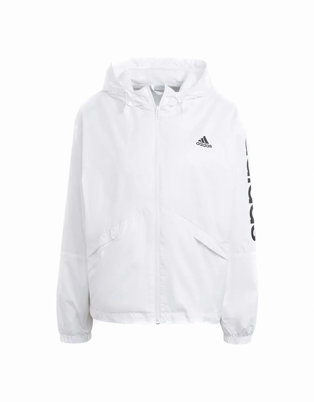 Ess Women's Oversized Windbreaker Jacket White, 6 of 5