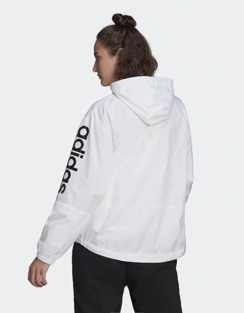 Ess Women's Oversized Windbreaker Jacket White