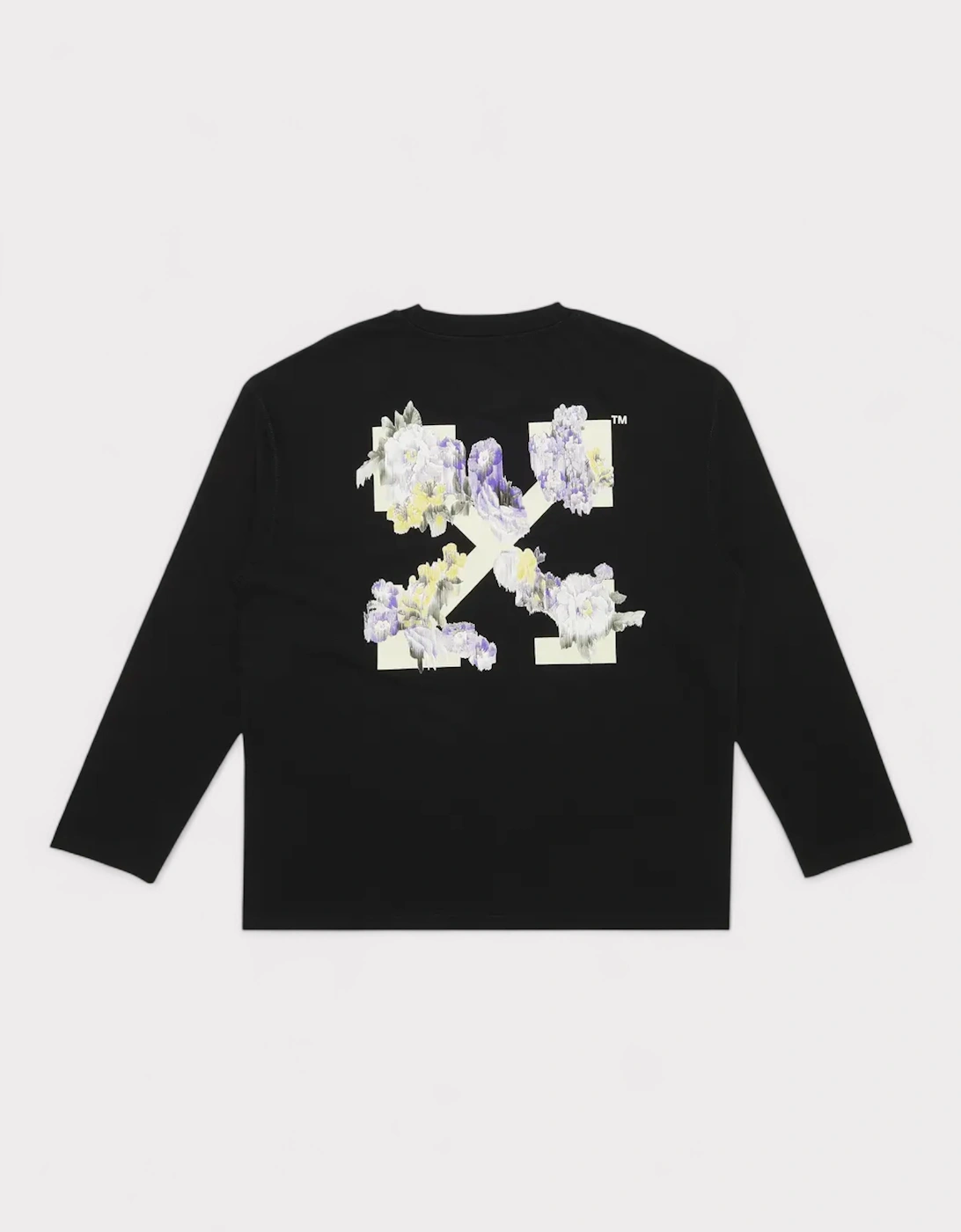 Flower Arrow Long Sleeve Shirt Black, 5 of 4