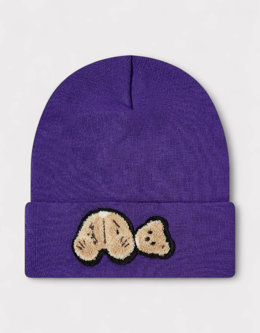 Bear Printed Beanie Purple, 3 of 2