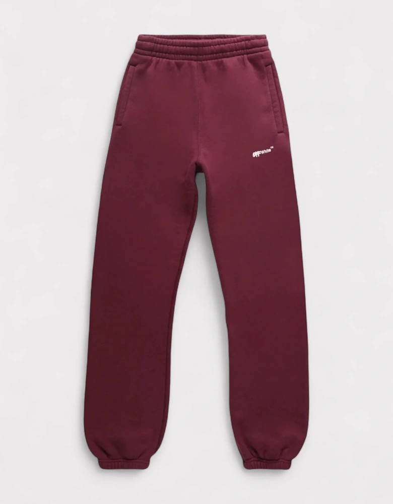 Women's Logo Printed Sweatpants Burgundy