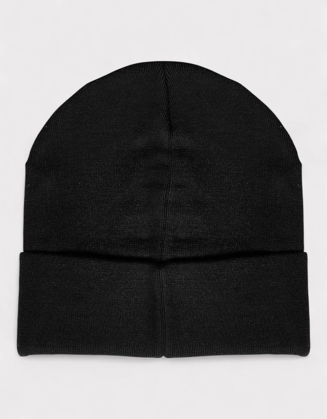 Bear Printed Beanie Black