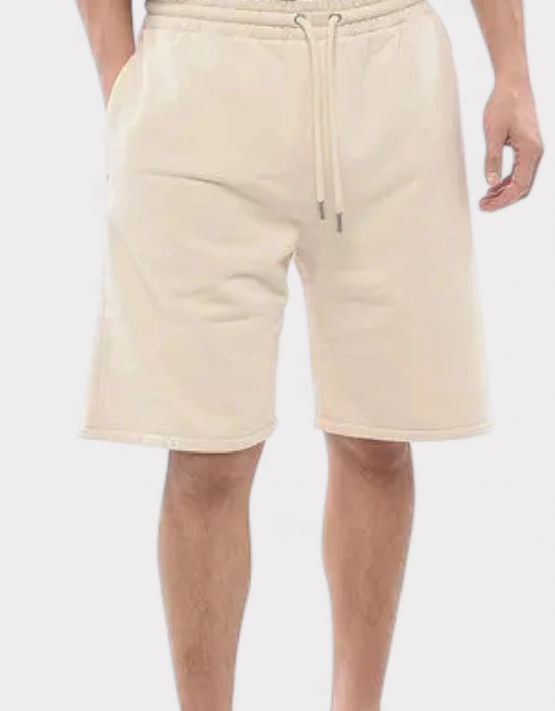 Diag Sweatshorts Beige